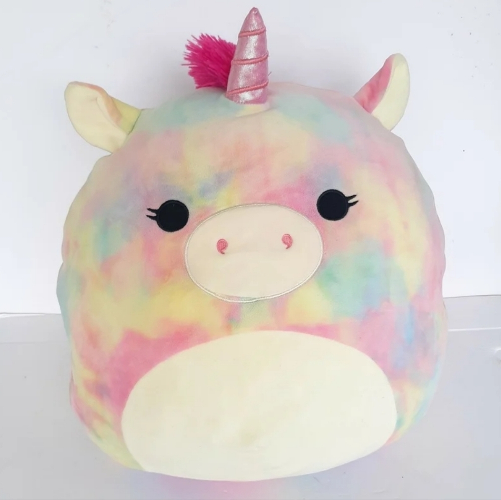 Squishmallow Unicorn Tie Dye Multicolor 18 Inch - Picture 1 of 8
